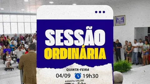 Quinta-feira é dia de Sessão Ordinária!