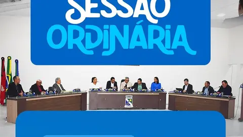 Sessão Ordinária: Câmara Municipal convida para acompanhamento presencial e online