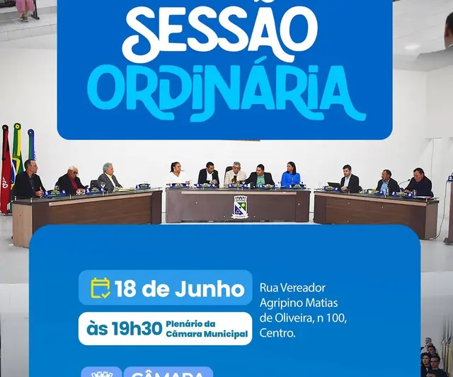 Câmara de Juazeirinho realiza Sessão Ordinária nesta quinta-feira