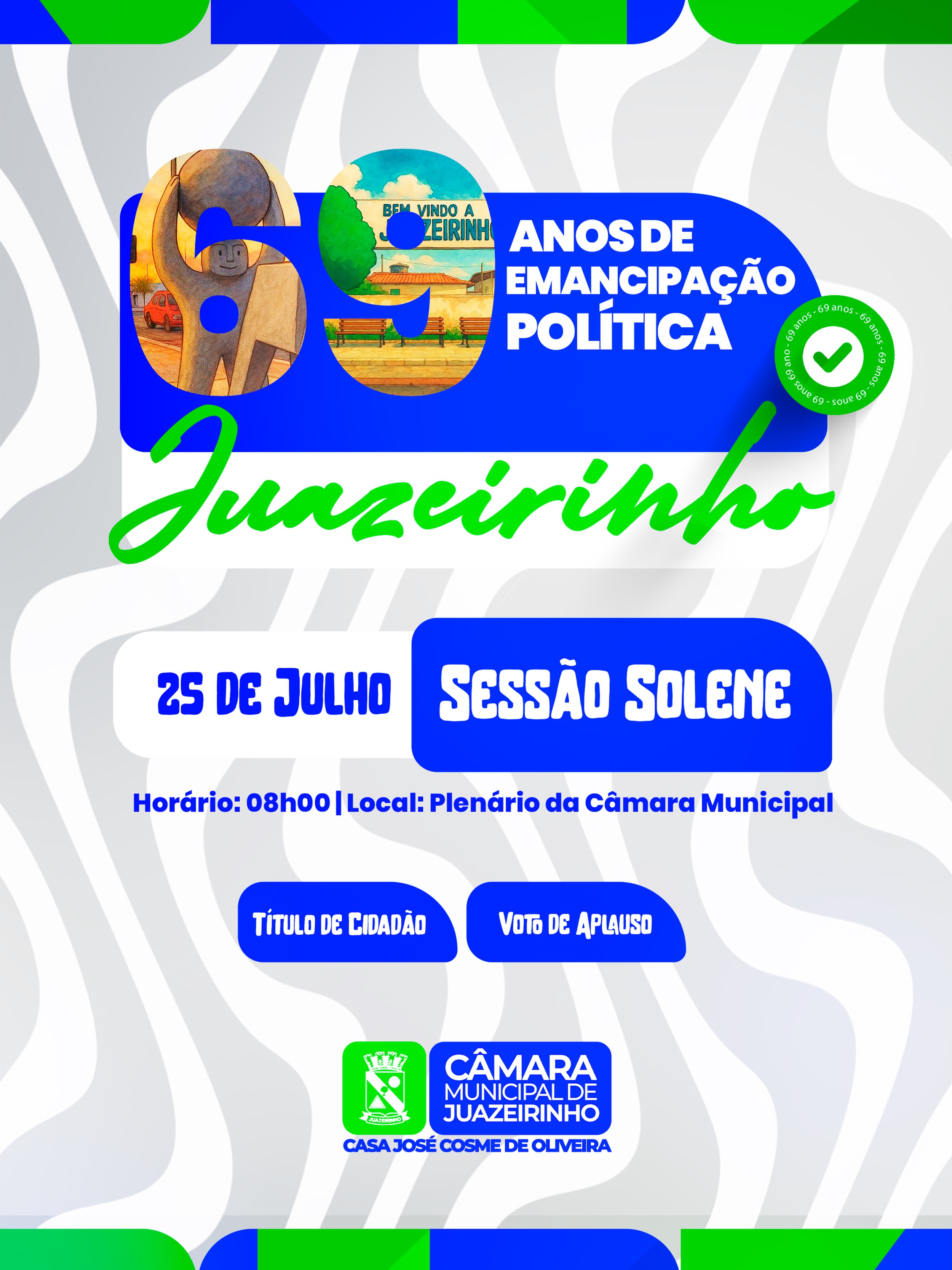 Juazeirinho celebra 69 anos de Emancipação Política!