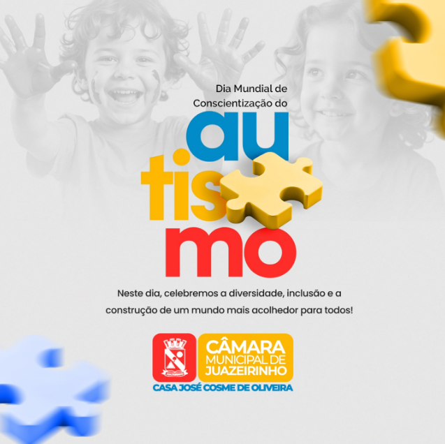 2 de abril: Dia Mundial de Conscientização do Autismo — por uma sociedade mais inclusiva e acolhedora