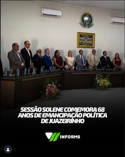 Juazeirinho celebra 68 anos de emancipação política com sessão solene na Câmara Municipal