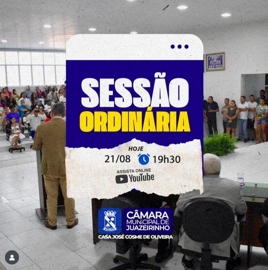 Câmara Municipal de Juazeirinho realiza sessão ordinária nesta quinta-feira 21/08
