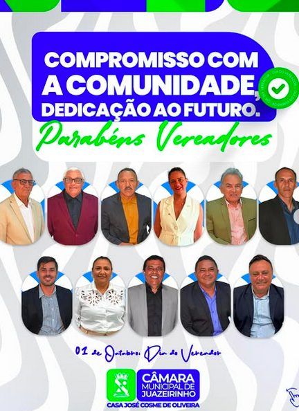 01 de Outubro – Dia do Vereador